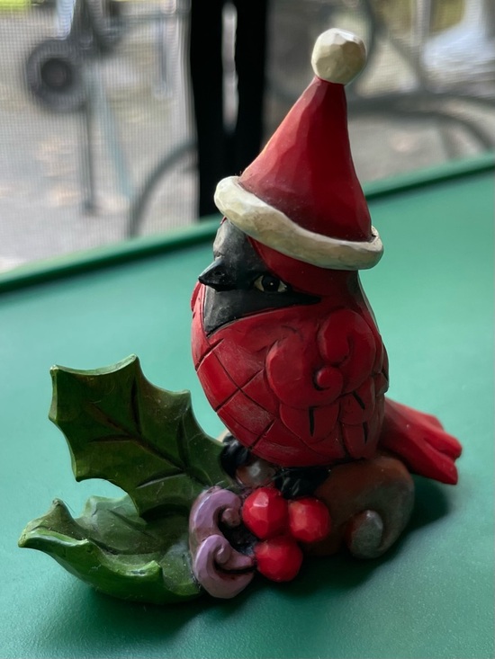 Jim Shore Other - JIM SHORE Holiday Cardinal Bird Figurine - Red